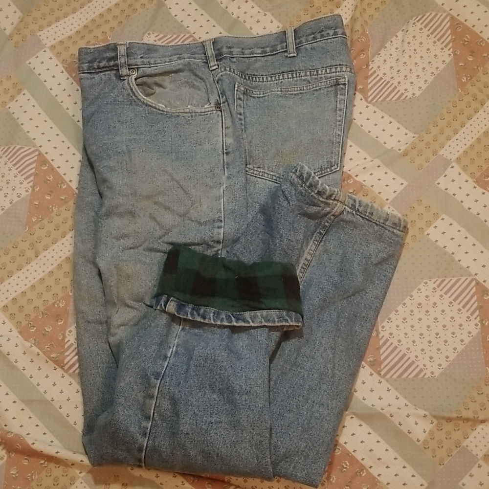 Flannel lined pants